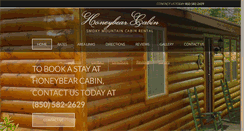 Desktop Screenshot of honeybearcabin.com